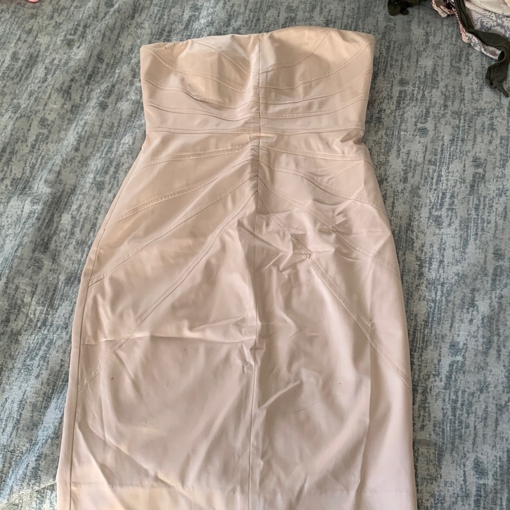 Jessica Simpson beige silk dress